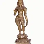 Goddess Uma (Parvati) Sivagami Bronze Statue, Ishwar Arts and Crafts