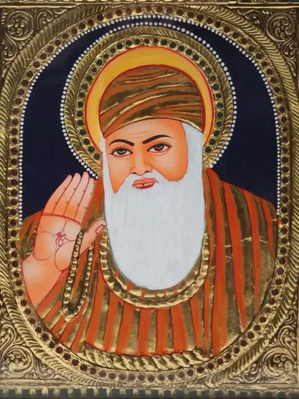 Guru Nanak Sahib Tanjore Painting, Ishwar Arts and Crafts