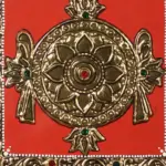 Sudarshan Chakra The Vaishnava Symbol Tanjore Painting, Ishwar Arts and Crafts