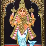 Matasya Avatar Painting of Lord Vishnu, Tanjore Paintings, Ishwar Arts and Crafts