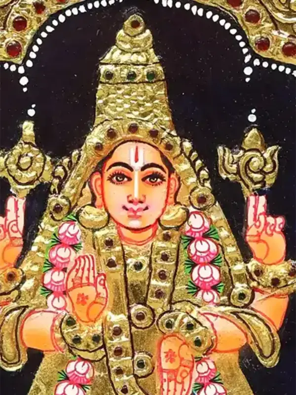 Matasya Avatar Painting of Lord Vishnu, Tanjore Paintings, Ishwar Arts and Crafts