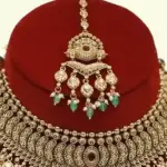 Designer Heavy Necklace Set with Bead Hangings for Women, Ishwar Arts and Crafts