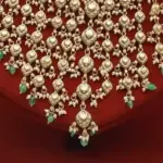 Designer Heavy Necklace Set with Bead Hangings for Women, Ishwar Arts and Crafts