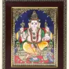 Lord Ganesha Tanjore Painting, Ishwar Arts and Crafts