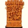 42" Large Superfine Cosmic Form of Lord Krishna (Vishwarupam from The Bhagavad Gita) | White Wood Statue | Handmade 