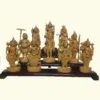 23" White Wood Statues of Dashavatar of Lord Vishnu | Handmade