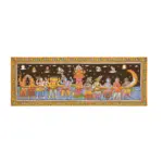 Samundra manthan (Churning the Ocean) Pattachitra Painting, Ishwar Arts and Crafts