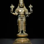 12" Lord Dhanvantari Bronze Statue | Handmade in India | South Indian Style Statue, Ishwar Arts and Crafts