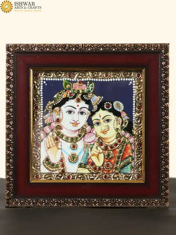 Radha Krishna Tanjore Painting, Ishwar Arts and Crafts