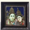 Lord Rama and Goddess Sita Tanjore Painting with Frame | Handmade in India, Ishwar Arts and Crafts
