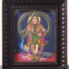 Standing Lord Murugan (kartikeya) Tanjore Painting with Frame, Ishwar Arts and Crafts