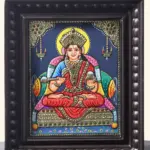 Annapurna Devi Tanjore Painting with Frame, Ishwar Arts and Crafts