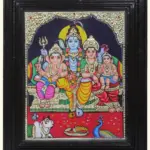 Shiv Parivar Tanjore Painting, Ishwar Arts and Crafts