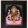 Lakshmi Devi Seated on Lotus Tanjore Painting, Ishwar Arts and Crafts