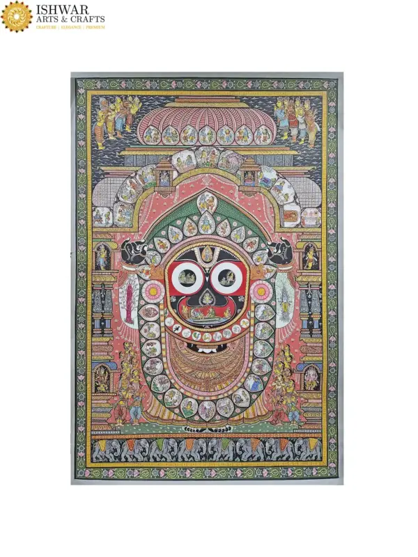 Mahaprabhu Jagannath Ji Pattachitra Painting, Ishwar Arts and Crafts