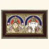 Lakshmi Ganesha Tanjore Painting with Frame, Ishwar Arts and Crafts