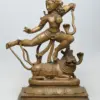 32" Large Dancing Ardhanarishwara - Fusion of Masculine and Feminine Energy | Madhuchista Vidhana (Lost-Wax) | Panchaloha Bronze Statue