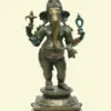 24" Standing Four Armed Lord Ganesha Bronze Statue?| Made in India