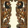 32" Traditional Yaali Temple Pillars | Made in India