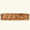 49" Large Wooden Elephants Wall Panel | Made in India