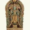 36" Large Wooden Standing Panchmukhi Lord Hanuman Wall Panel | Made in India