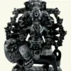 Heramba Ganesha Stone Statue Seated on Lion | Made in India