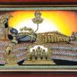 Shri Padmanabhaswamy Tanjore Painting with Frame, Ishwar Arts and Crafts