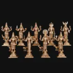 Navagraha With Vahana Set | Bronze Statue | Handmade In India, Ishwar Arts and Crafts