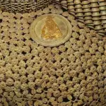 60" Large Nandi Statue Made out of Brass Leaves, Ghungroos and Bells | Handmade in India, Ishwar Arts and Crafts