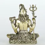 Sitting Lord Shiva Superfine Brass Statue, Ishwar Arts and Crafts