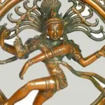14" Nataraja In Brass - Chola Colour | Handmade | Made In India, Ishwar Arts and Crafts