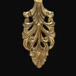 11" Kirtimukha Wall Hanging Mask in Brass, Ishwar Arts and Crafts