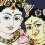 Radha Krishna Tanjore Painting, Ishwar Arts and Crafts