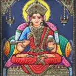 Annapurna Devi Tanjore Painting with Frame, Ishwar Arts and Crafts