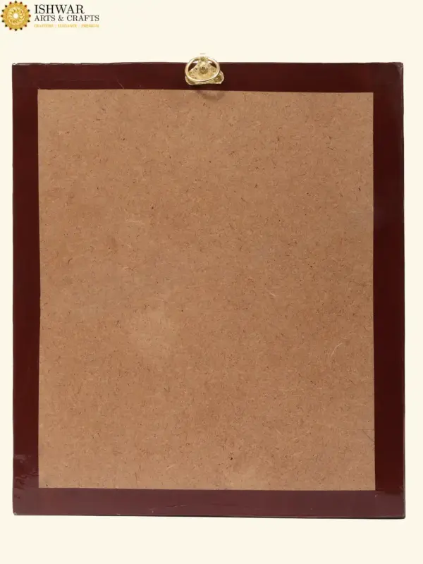 Lord Shiva Family Tanjore Painting | Traditional Colors with 24 Karat Gold | With Frame, Ishwar Arts and Crafts