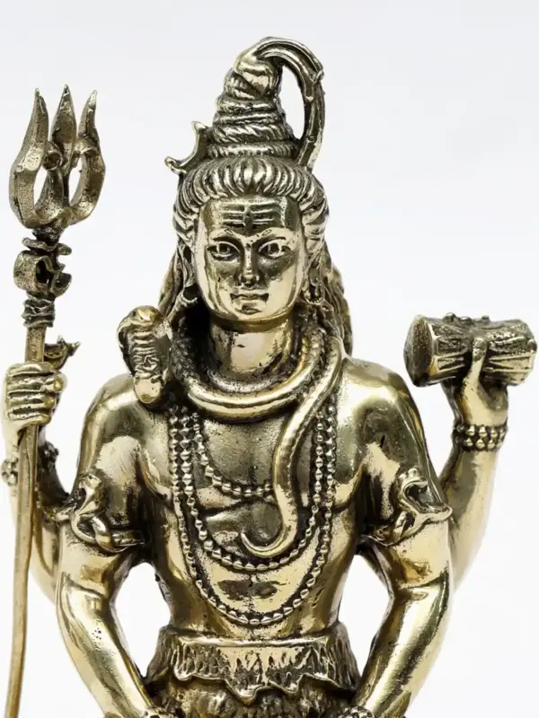 Sitting Lord Shiva Superfine Brass Statue, Ishwar Arts and Crafts