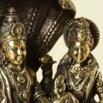 5" Lakshmi Narayan Superfine Brass Statue Seated on Sheshnaga | Handmade in India, Ishwar Arts and Crafts