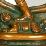 14" Nataraja In Brass - Chola Colour | Handmade | Made In India, Ishwar Arts and Crafts