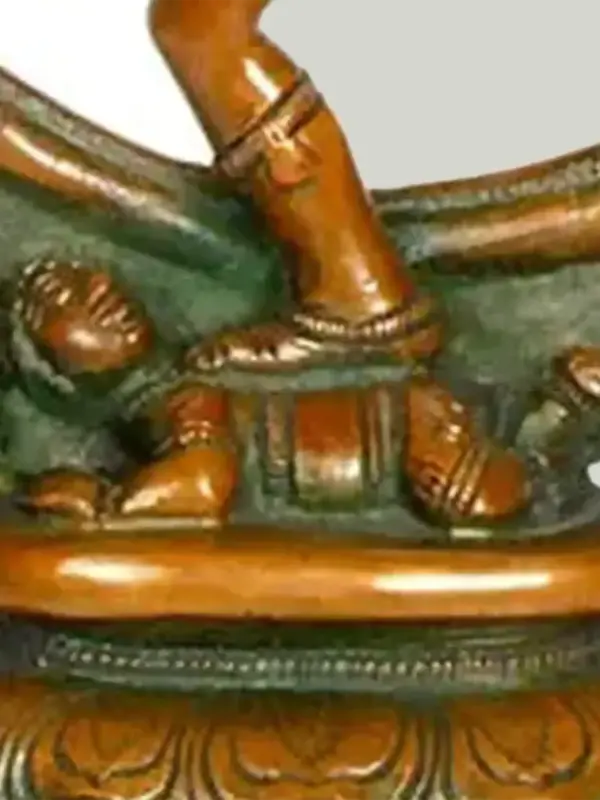 14" Nataraja In Brass - Chola Colour | Handmade | Made In India, Ishwar Arts and Crafts