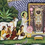 Lord Krishna As Shrinathji Pichwai Painting | Natural Color On Cloth, Ishwar Arts and Crafts