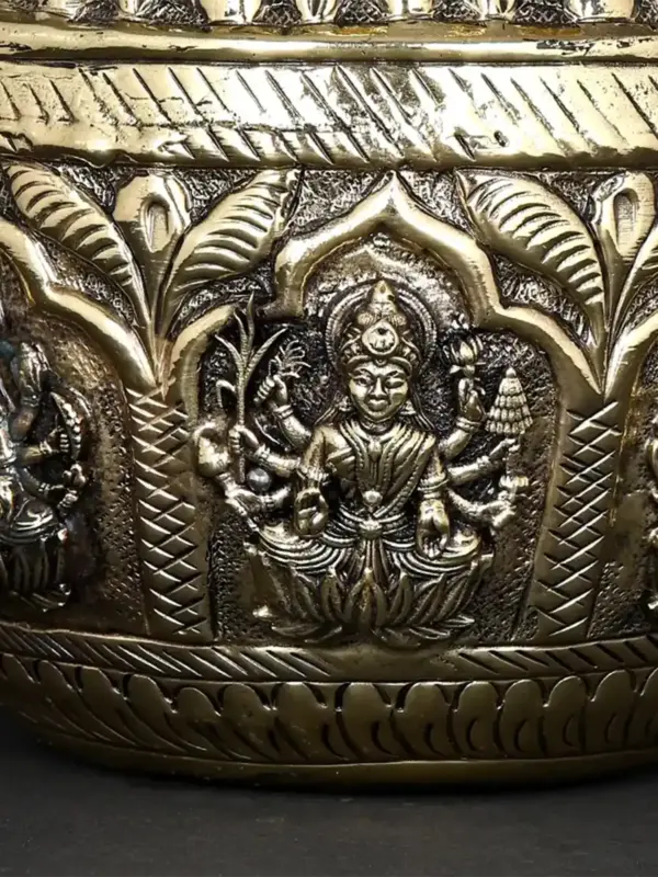 Ashtalakshmi Kalash in Superfine Brass | Made in India, Ishwar Arts and Crafts