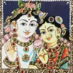 Radha Krishna Tanjore Painting, Ishwar Arts and Crafts