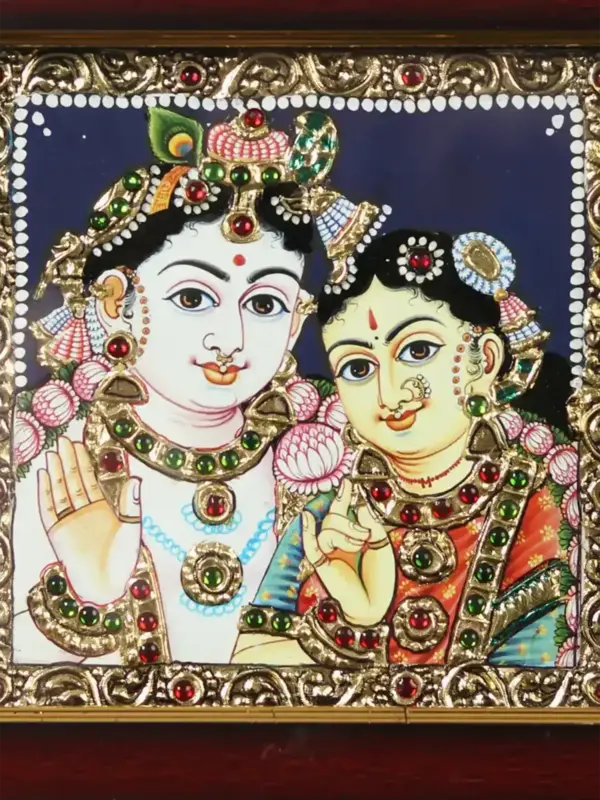 Radha Krishna Tanjore Painting, Ishwar Arts and Crafts