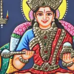 Annapurna Devi Tanjore Painting with Frame, Ishwar Arts and Crafts