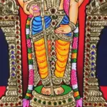 Lord Kartikey (Murugan) Tanjore Painting with frame, Ishwar Arts and Crafts