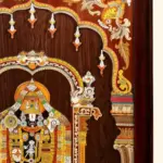 48" 3D Bhagwan Tirupati Balaji (Lord Venkateshwara) | Wood Panel with Inlay Work | Handmade, Ishwar Arts and Crafts