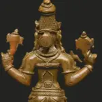 5" Standing Goddess Varahi | Panchaloha Bronze Statue from Tamil Nadu | Madhuchista Vidhana (Lost-Wax), Ishwar Arts and Crafts