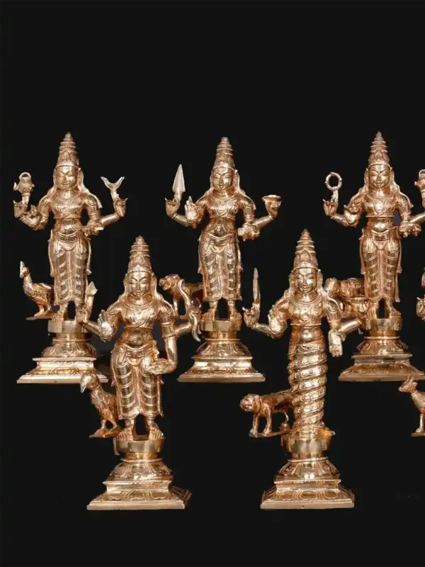Navagraha With Vahana Set | Bronze Statue | Handmade In India, Ishwar Arts and Crafts