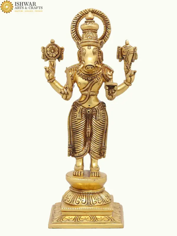 12" Dashavtara of Lord Vishnu | Set of Ten | Brass Statues, Ishwar Arts and Crafts