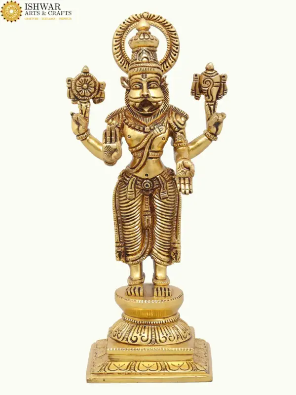 12" Dashavtara of Lord Vishnu | Set of Ten | Brass Statues, Ishwar Arts and Crafts